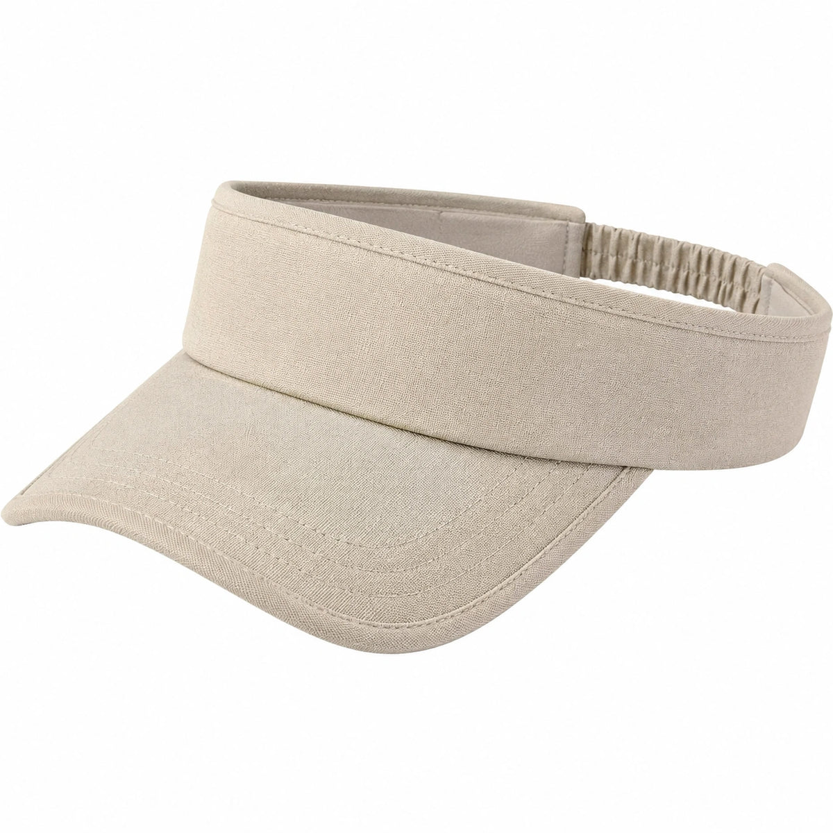 Sonnenblende Einheitsgröße aus Textil in Beige mit elastischem Band